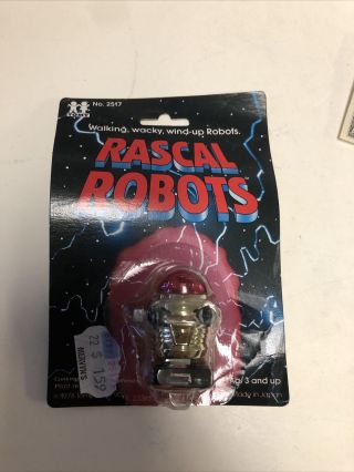 Vintage Tomy Wind Up Rascal Robots From 1978