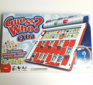 2008 Milton Bradley Electronic Guess Who? Extra - Game - 6 Boards 8 Pegs