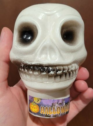 Skull Dracula Mummy flashlight covers halloween blow mold vintage vampire torch 2