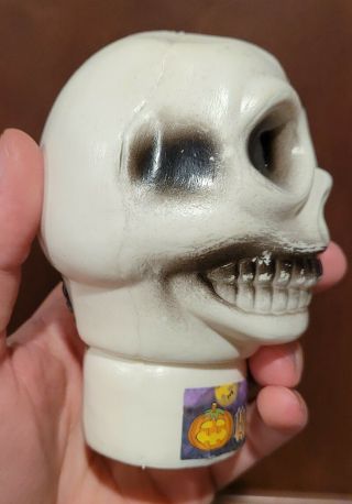 Skull Dracula Mummy flashlight covers halloween blow mold vintage vampire torch 3