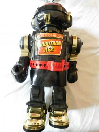Vintage Toy Robot Robotron Rt - 2 Code 2001 At - 2 - X Bright Hong Kong 14 "