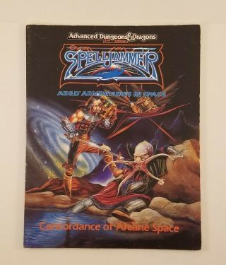 Ad&d 2nd Ed Spelljammer Adventures In Space Concordance Of Arcane Space Tsr 1989
