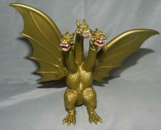 2014 Toho Gold 3 Headed Winged 7 " Dragon Godzilla Ghidorah