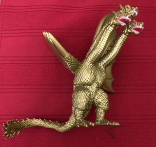 Toho Co Trenasters 2014 Godzilla 3 Headed Dragon Figure 8” Gold