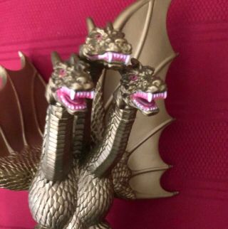 Toho Co Trenasters 2014 Godzilla 3 headed dragon figure 8” Gold 2
