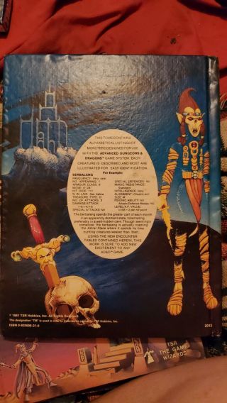 AD&D Fiend Folio Monster Advanced Dungeons & Dragons TSR 1981 1st ed.  1st Print 2