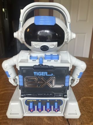 Tiger Electronics 2 - Xl Talking Robot W/ 4 Cassettes,  X Men,  Batman,  Etc.