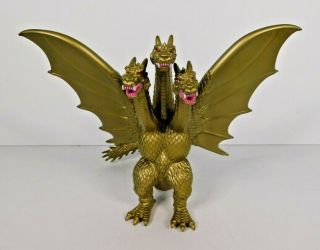 2014 King Ghidorah 7 " Bandai Toho 60th Gold Vinyl Figure Godzilla Kaiju Monster