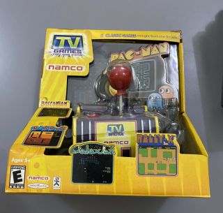 Vintage Namco Jakks Pacific Pac Man Plug And Play 5 In 1 Tv Video Game Arcade Gw