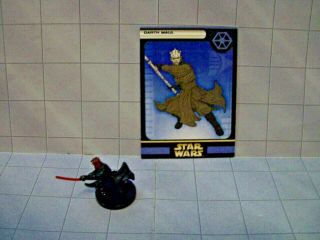 Wotc Star Wars Miniatures Darth Maul,  Clone Strike 35/60,  Separatist,  Very Rare