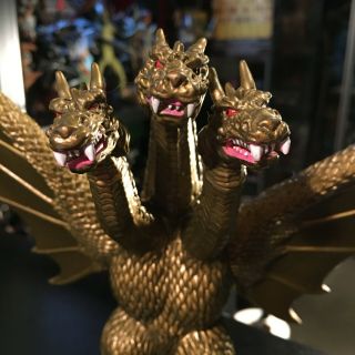2005 Toho Bandai King Ghidorah Godzilla Monster Kaiju Figure Playmates Series