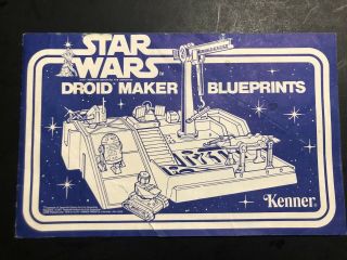 Star Wars Vintage 1977 Droid Factory Maker Blueprints Instructions Kenner C - 6