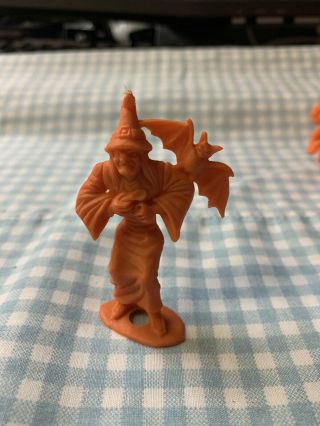 1 Mpc Orange Witch Creature Of Doom Vintage 1960s Plastic Horror Figure