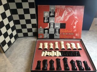 1957 Vintage Peter Ganine Gothic Chess Set - Salon Edition No.  1475