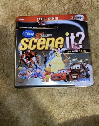 Disney Scene It 2nd Edition Second Edition Deluxe Board Game 100 Complete