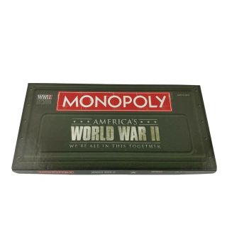 Monopoly World War Ii Hasbro Board Game We Are All In This Together Ww2 Complete