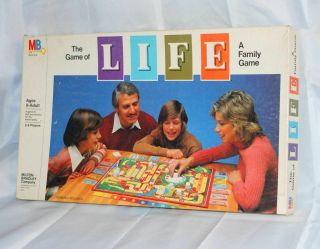 Vintage 1981 The Game Of Life Board Game Complete