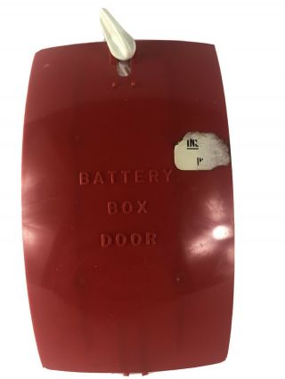 Ideal Astro Base Battery Box Door.  1960.  Vintage Space Toy Part.  Vintage Toys.