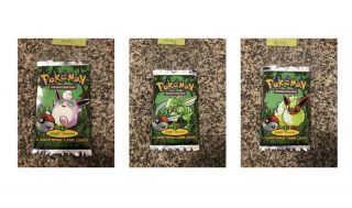 Pokemon Jungle Booster Packs 1st Edition Art Set Vintage Wotc All Weighed