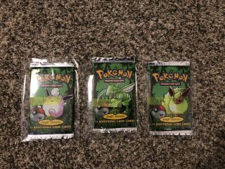 Pokemon Jungle Booster Packs 1st Edition Art Set Vintage WOTC All Weighed 2