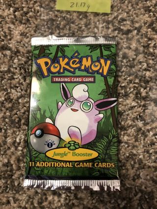 Pokemon Jungle Booster Packs 1st Edition Art Set Vintage WOTC All Weighed 3