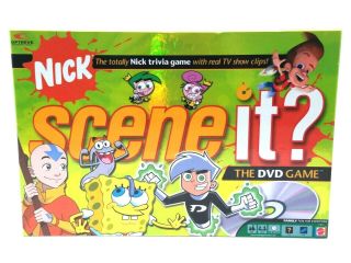 Scene It ? Nick Dvd Game,  Trivia Board Game Nickelodeon J3859 Mattel 2006