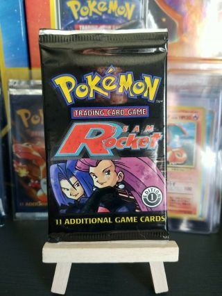 Pokemon 1st Edition Team Rocket Booster Pack Factory Box Fresh