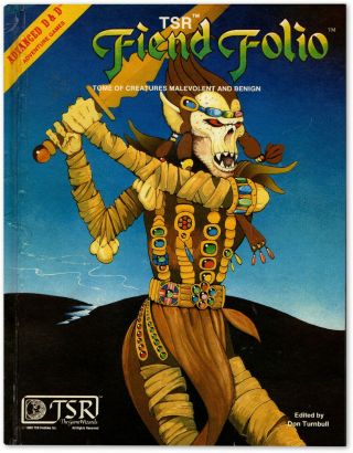 Tsr Advanced Dungeons & Dragons Fiend Folio Ad&d 1981 1st Printing