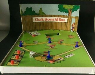 Charlie Brown ' s All - Stars Vintage Baseball Board Game 1965 Parker Brothers 2
