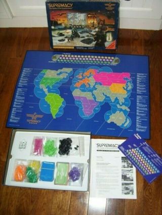 Supremacy The Game Of Superpowers - Basic Game Version 3.  0 - Scarce 1992