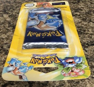 Pokémon Base Set shadowless blister pack With Blastoise Art Unweighed 3