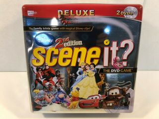 Scene It? Disney 2nd Edition Deluxe Tin By Screenlife 2007 Complete