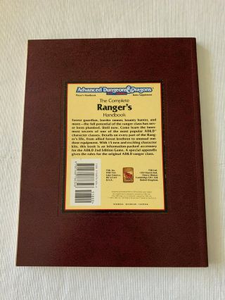Complete Ranger ' s Handbook,  AD&D 2nd Ed. ,  TSR 2136,  1993, 2
