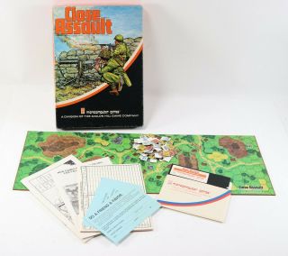 Vintage Htf Avalon Hill Microcomputer Games Close Assault Apple Ii Board Game
