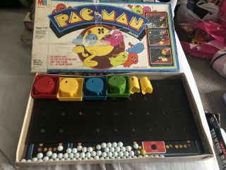 Vintage 1980 Milton Bradley Pac - Man Board Game Made in USA 2