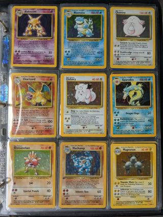 Pokemon Cards Complete Base Set 1 Unlimited (1999) - 102/102 1st Editions