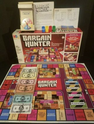 Complete Vintage Bargain Hunter Board Game Milton Bradley 1981