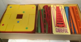 Vintage Ideal Game CAREFUL Toppling Tower 1967 USA Made 2900 - 9 2