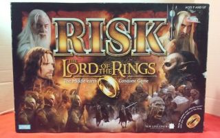 Parker Brothers 2002 Lord Of The Rings Risk Middle Earth Conquest Game Complete
