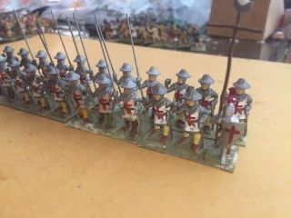 25mm Metal Medieval British Crusaders Men at Arms with Pikes 24 Count 2