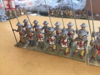 25mm Metal Medieval British Crusaders Men at Arms with Pikes 24 Count 3