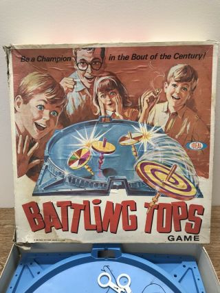 VINTAGE 1968 BATTLING TOPS IDEAL GAME MADE IN USA 2