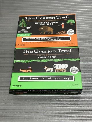 The Oregon Trail Card Game & The Oregon Trail: Hunt For Food Card Game