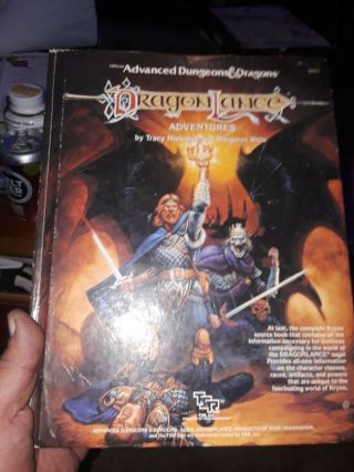 Dragonlance Adventures Ad&d Weis & Hickman (1987,  Hardcover) Tsr 2021