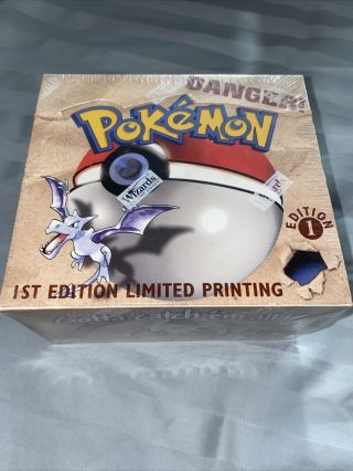 Pokemon Fossil 1st Edition Booster Box Wotc / Rare