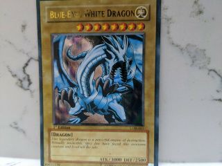 Yu - Gi - Oh Blue - Eyes White Dragon 1st Edition Lob - E001 Ultra Rare