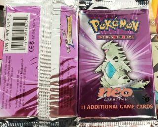 Unweighed Factory 1st Edition Pokemon Neo Destiny Booster Pack,  Bgs/psa??