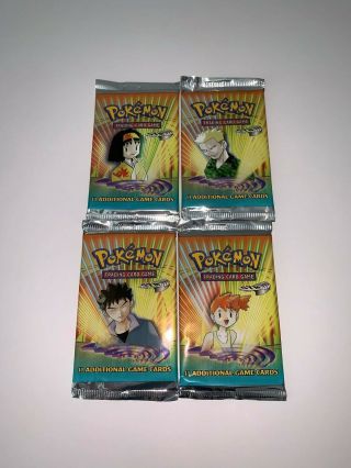 Pokemon Gym Heroes Factory Booster Pack All 4 Artwork