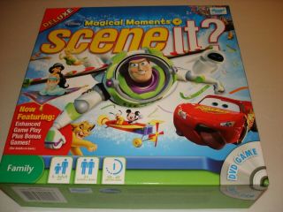 Scene It? Disney Magical Moments Deluxe Edition Dvd Family Board Game 2010 Fs