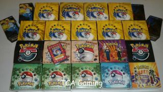 19x Empty Wotc Pokemon Boxes - Includes 1st Edition Base Set,  More
